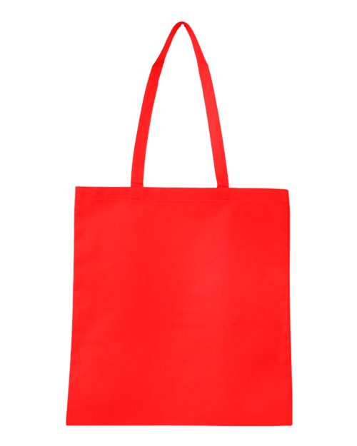 Q-Tees Q126300 Non-Woven Tote Bag - Red - back