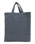 Q-Tees S900 Sustainable Grocery Tote Bag - Navy - front