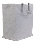Q-Tees S900 Sustainable Grocery Tote Bag - Steel Grey - side