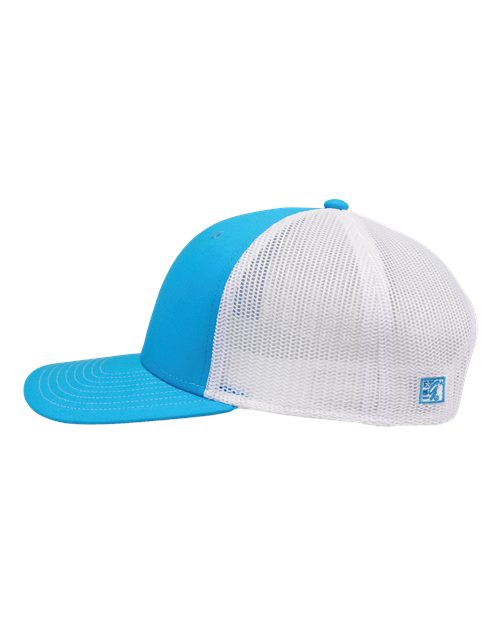 The Game GB452E Everyday Trucker Cap - Aqua Blue/ White - side
