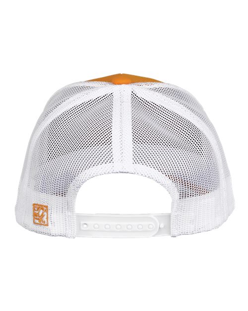 The Game GB452E Everyday Trucker Cap - Athletic Gold/ White - back