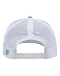 The Game GB452E Everyday Trucker Cap - Light Green/ White - back