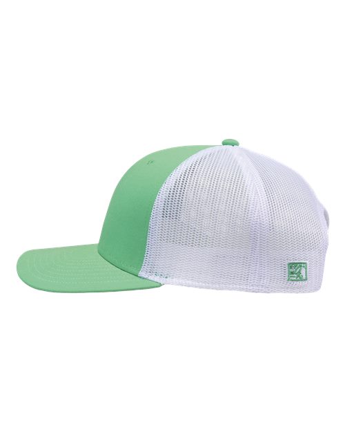 The Game GB452E Everyday Trucker Cap - Light Green/ White - side