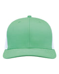 The Game GB452E Everyday Trucker Cap - Light Green/ White - front