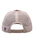 The Game GB452E Everyday Trucker Cap - Cinnamon Red/ Olive Green/ Stone - back