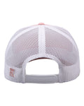 The Game GB452E Everyday Trucker Cap - Creamsicle Pink/ White - back