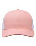 The Game GB452E Everyday Trucker Cap - Creamsicle Pink/ White - front