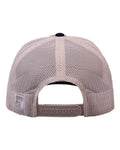 The Game GB452E Everyday Trucker Cap - Khaki/ Navy/ Stone - back