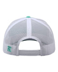The Game GB452E Everyday Trucker Cap - Oasis Green/ White - back