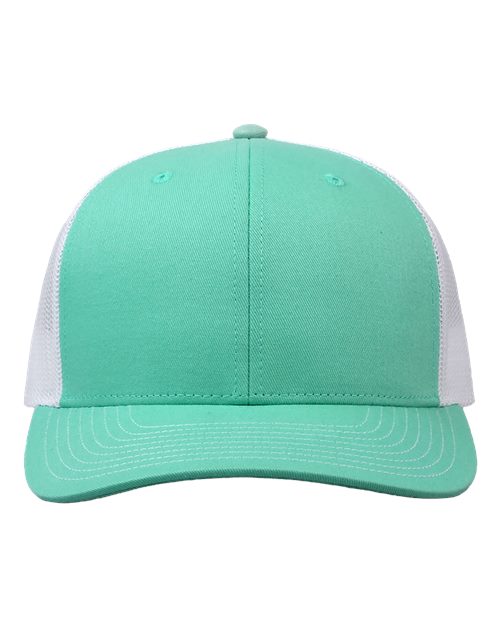 The Game GB452E Everyday Trucker Cap - Oasis Green/ White - front