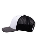 The Game GB452E Everyday Trucker Cap - White/ Charcoal/ Black - side
