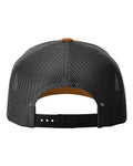 Richardson 112FPR Five-Panel Trucker Rope Cap - Caramel/ Black - back
