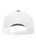 Richardson 112FPR Five-Panel Trucker Rope Cap - Heather Grey/ White - back