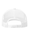 Richardson 112FPR Five-Panel Trucker Rope Cap - White/ Black - back