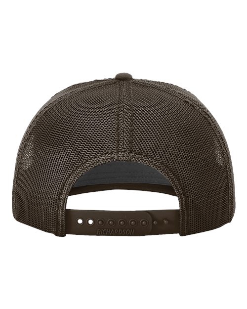 Richardson 112WF Fremont Trucker Cap - Brown - back