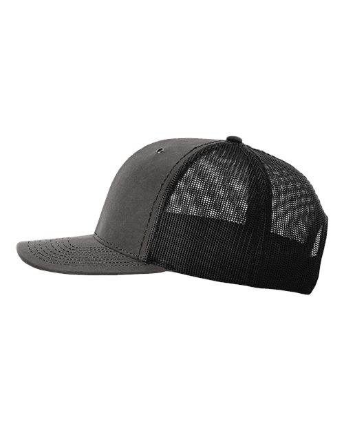 Richardson 112WF Fremont Trucker Cap - Charcoal/ Black - side