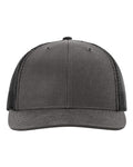 Richardson 112WF Fremont Trucker Cap - Charcoal/ Black - front