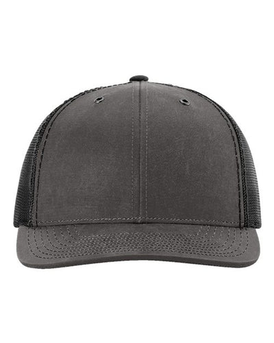 Richardson 112WF Fremont Trucker Cap - Charcoal/ Black - front