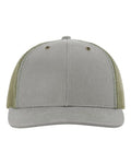 Richardson 112WF Fremont Trucker Cap - Khaki/ Loden - front