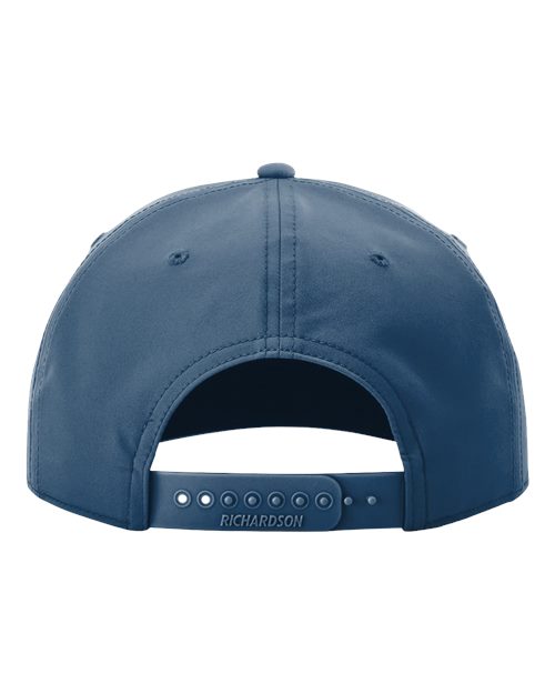 Richardson 258 Five-Panel Classic Rope Cap - Light Blue/ White - back