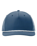Richardson 258 Five-Panel Classic Rope Cap - Light Blue/ White - front