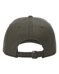 Richardson 326 Peach Twill Dad Hat - Army Green - back