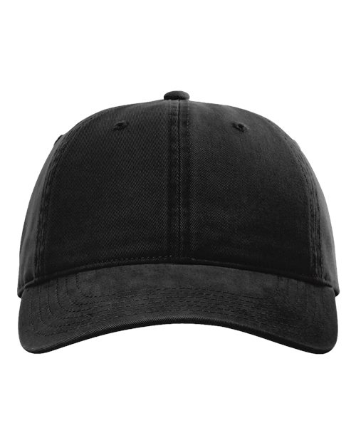 Richardson 326 Peach Twill Dad Hat - Black - front