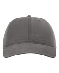 Richardson 326 Peach Twill Dad Hat - Charcoal - front