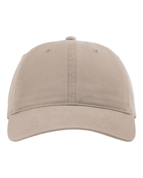 Richardson 326 Peach Twill Dad Hat - Dark Khaki - front