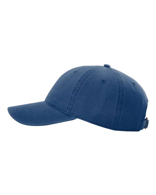 Richardson 326 Peach Twill Dad Hat - Royal - side