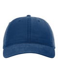 Richardson 326 Peach Twill Dad Hat - Royal - front