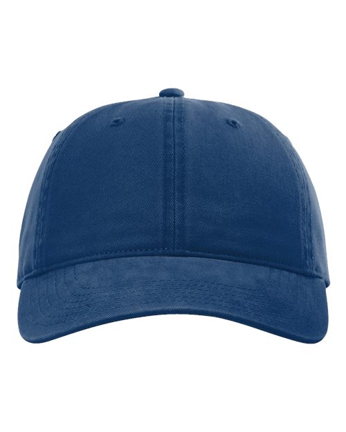 Richardson 326 Peach Twill Dad Hat - Royal - front