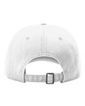 Richardson 326 Peach Twill Dad Hat - White - back