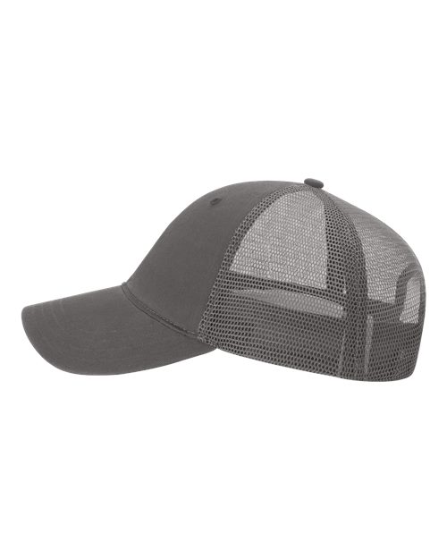 Richardson 111 Garment-Washed Trucker Cap - Charcoal - side