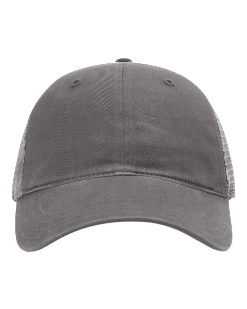 Richardson 111 Garment-Washed Trucker Cap - Charcoal - front