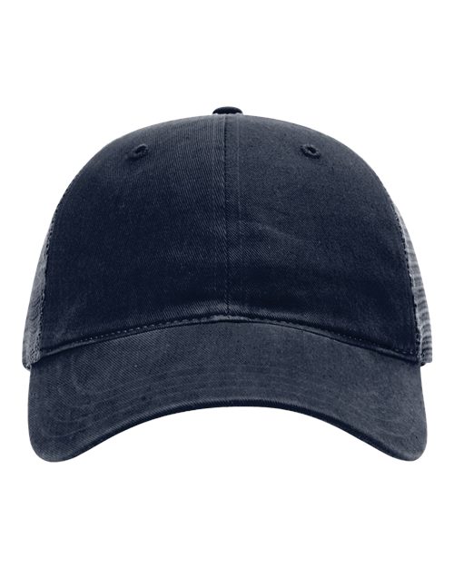 Richardson 111 Garment-Washed Trucker Cap - Navy - front