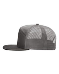 Richardson 168 Seven-Panel Trucker Cap - Charcoal - side