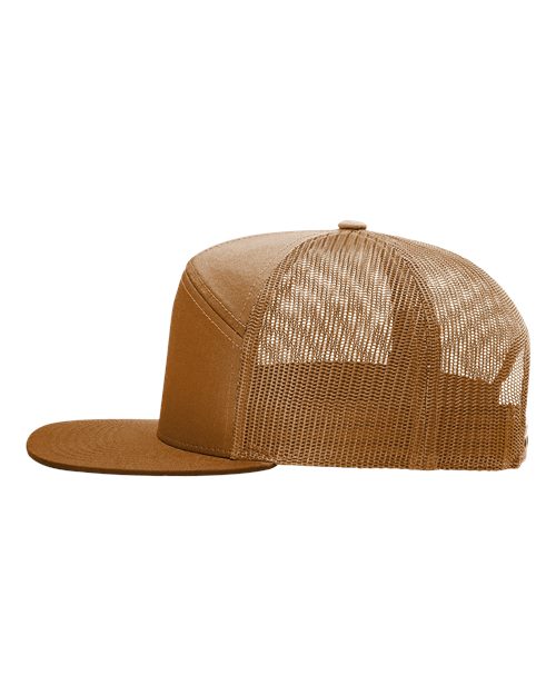 Richardson 168 Seven-Panel Trucker Cap - Caramel - side