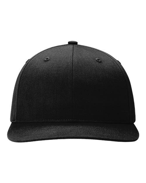 Richardson 312 Twill Back Trucker Cap - Black - front