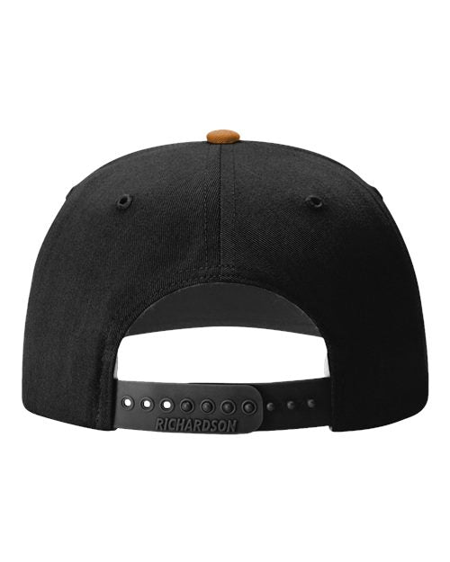 Richardson 312 Twill Back Trucker Cap - Caramel/ Black - back