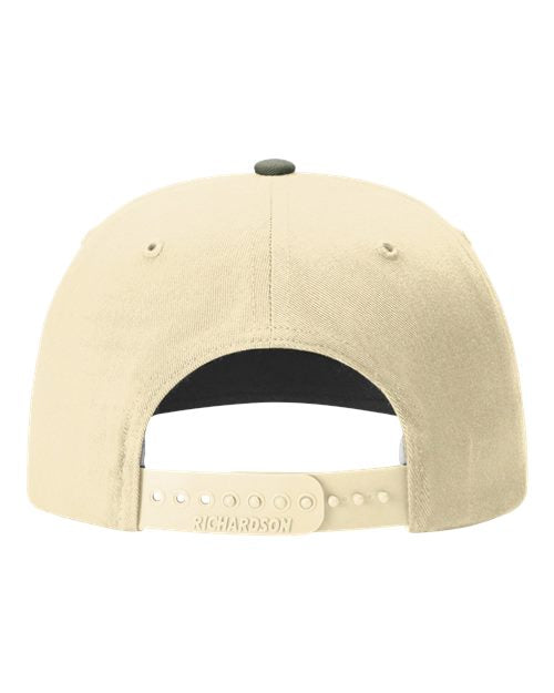 Richardson 312 Twill Back Trucker Cap - Heather Grey/ Birch/ Loden - back