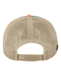 LEGACY LTA Laguna Cap - Marine/ Salmon/ Khaki - back