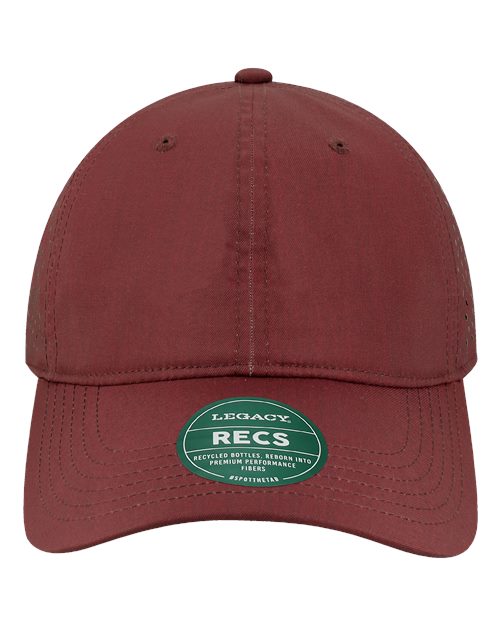 LEGACY RECS Reclaim Sport Mesh Cap - Eco Maroon - front