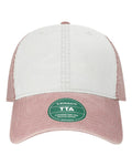 LEGACY TTA Terra Twill Cap - White/ Dusty Rose - front