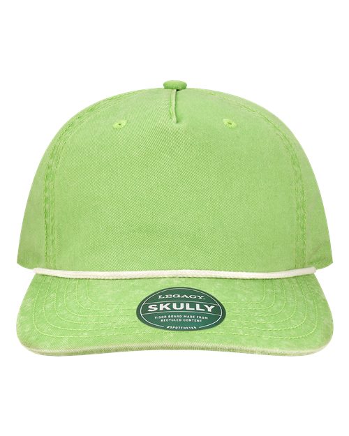 LEGACY SKULLY Skully Rope Cap - Lime Green - front