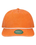 LEGACY SKULLY Skully Rope Cap - Tangerine Orange - front
