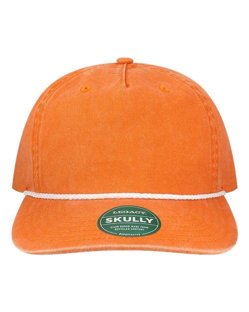 LEGACY SKULLY Skully Rope Cap - Tangerine Orange - front