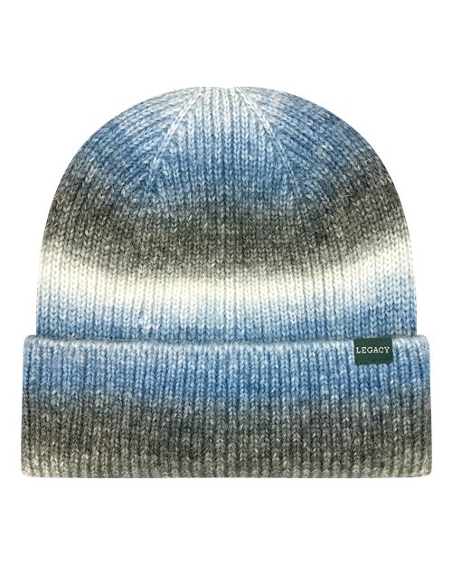 LEGACY KTDRB Tie-Dyed Ribbed Beanie - Blue Ice - back