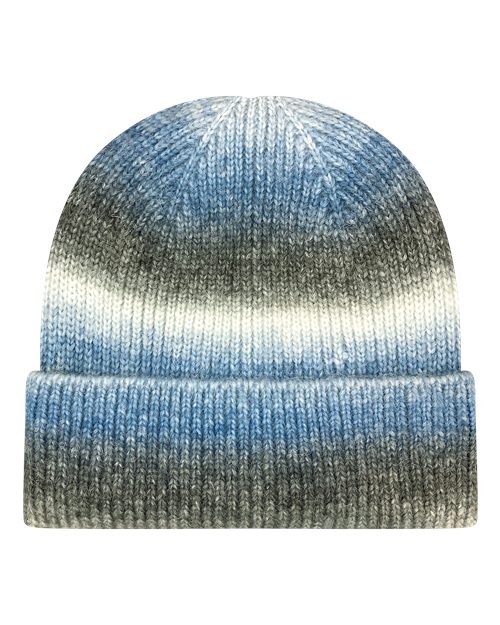 LEGACY KTDRB Tie-Dyed Ribbed Beanie - Blue Ice - front