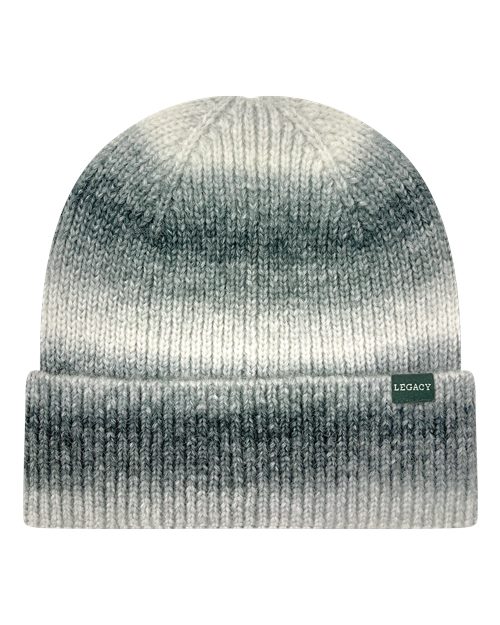 LEGACY KTDRB Tie-Dyed Ribbed Beanie - Grey Marble - back